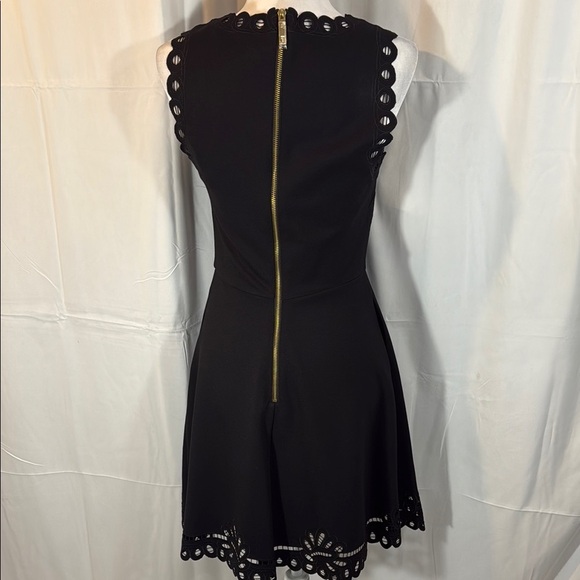 Ted Baker Black Eyelet Lace Halter A-Line Dress Exposed Zip NWOT Sz US 6 (Ted 2) - Picture 8 of 12
